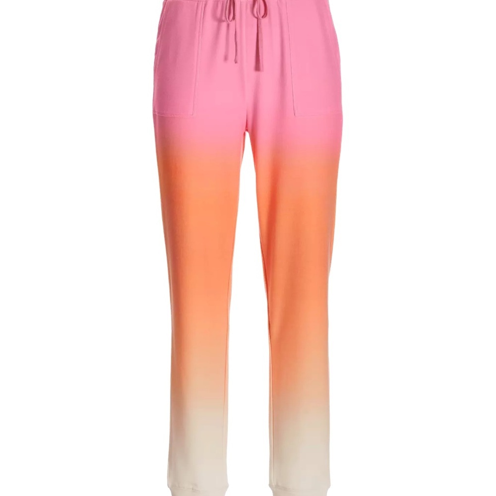Gradient Ombre Lounge Jogger: Pink and Orange